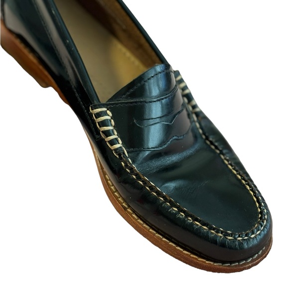 Bass Weejuns Whitney. Black Patent Leather. SZ. 10. Academia. Preppy. Classic - Picture 2 of 12